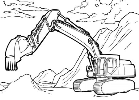 JCB 330 экскаватор раскраска