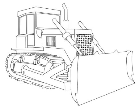 Трактор JCB раскраска