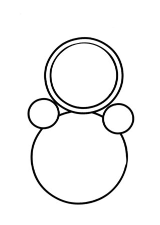 Неваляшка раскраска