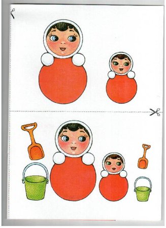 Схема рисования неваляшки для детей