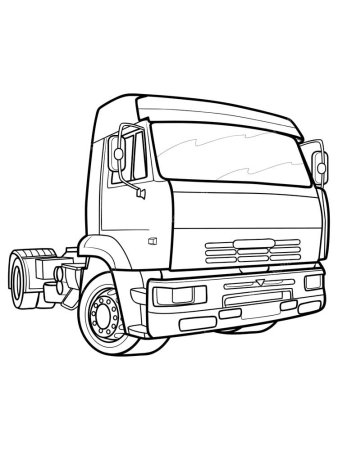 КАМАЗ 5490 раскраска