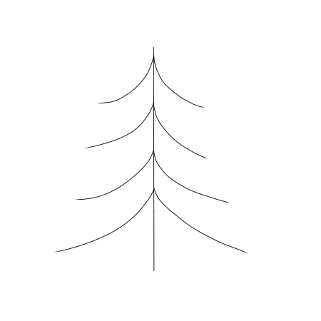 Елка раскраска