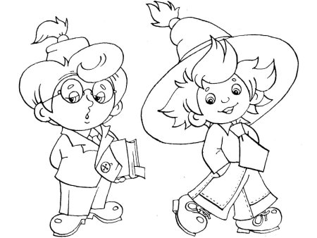 Незнайка раскраска