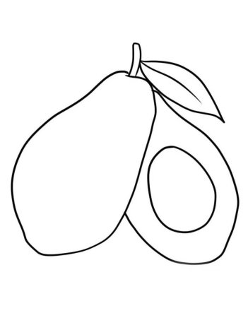 Трафарет авокадо для рисования (44 фото)