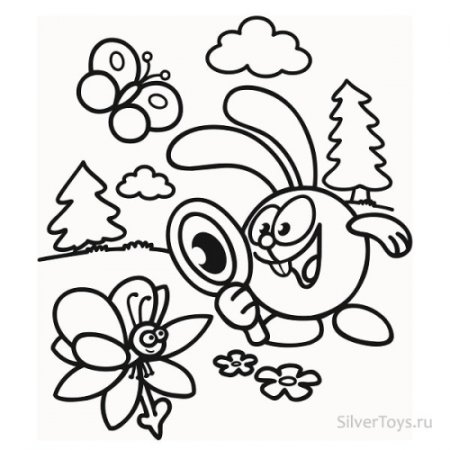 Смешарики трафарет