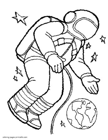 Трафарет космонавта для рисования (47 фото)