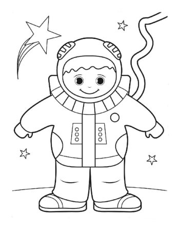 Космонавт для детей 3-4 лет