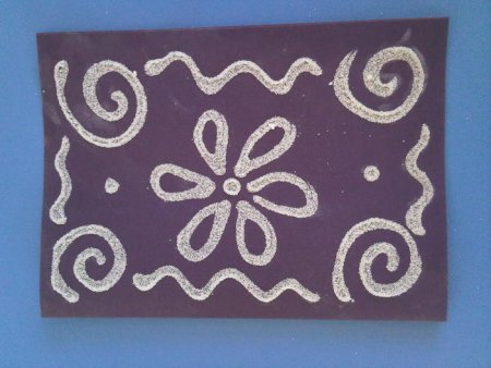 Рисование манкой