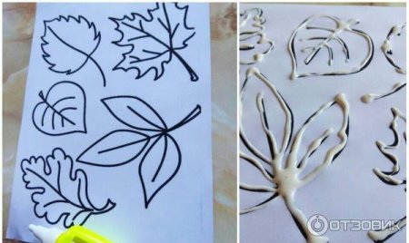 Трафареты для рисования солью и клеем