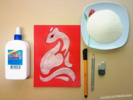 Рисование манкой
