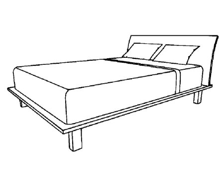 Трафарет кровати для рисования (45 фото)