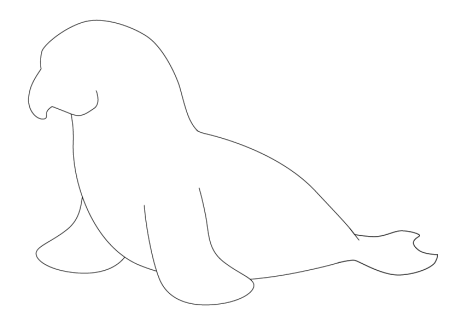 Контуры животных севера