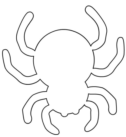 Трафарет паука для рисования (45 фото)