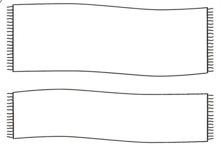 Шарфик шаблон для рисования