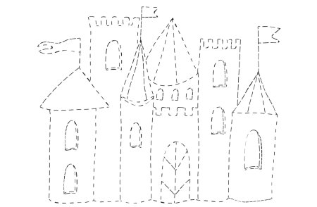 Раскраска замок