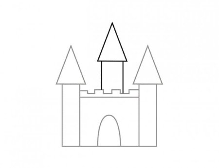 Замок рисунок
