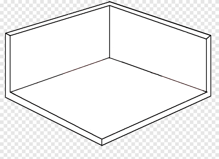 Чертеж пустой комнаты