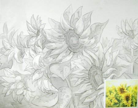 Эскизы на холсте