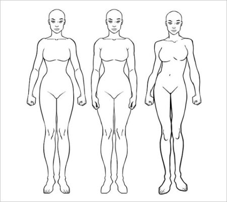 Фигуры детей для рисования одежды