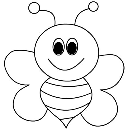 Пчела раскраска для детей