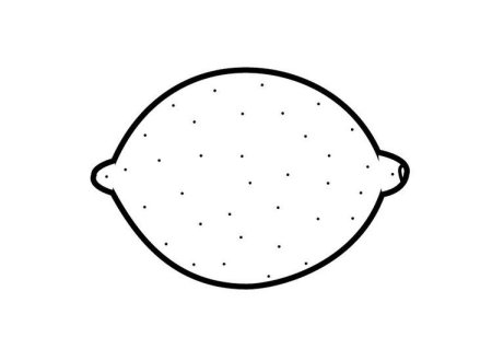 Лимон раскраска