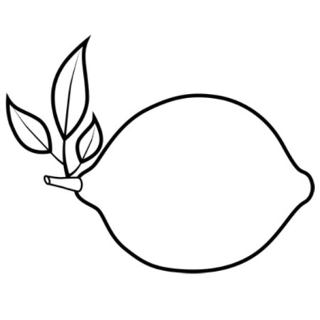 Лимон раскраска