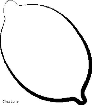 Лимон рисунок