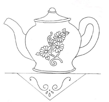 Чайник с узорами