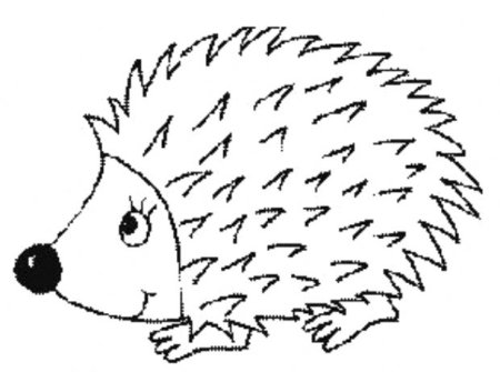 Нарисовать ежика