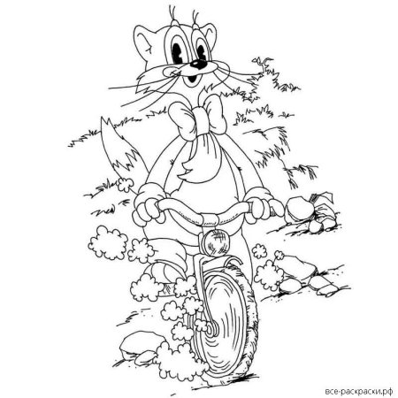 Раскраска кота Леопольда