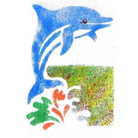 Дельфин пуантилизм
