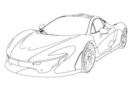 Макларен p1 чертеж