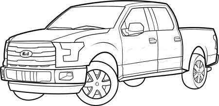 Ford f150 Raptor раскраска