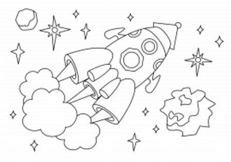 Раскраски на тему космос старшая группа