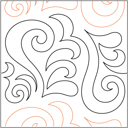 Трафарет "зимний узор"