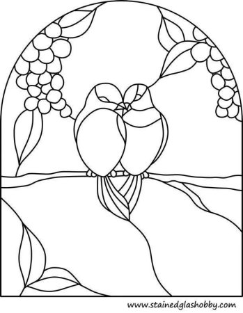 Трафареты для витражной росписи по стеклу