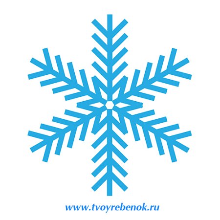 Снежинка 3д ручкой трафарет