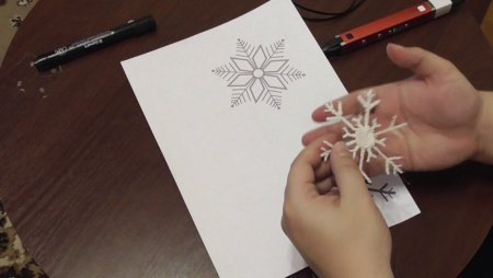 Снежинки для 3d ручки