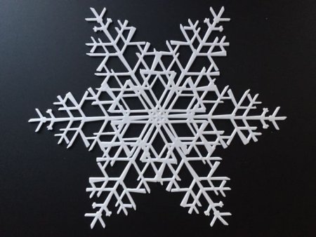 Трафареты снежинок для ПВА