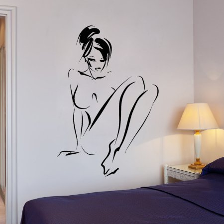 Трафарет девушки для рисования на стену (49 фото)