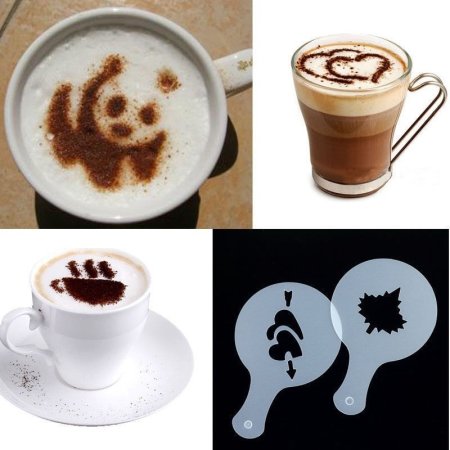 Трафареты для корицы в кофе