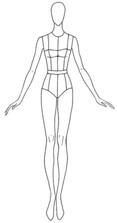 Модели для рисования одежды