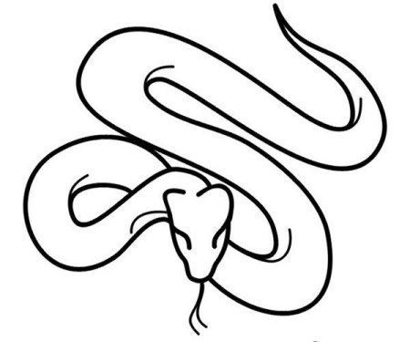 Трафарет змеи для рисования (38 фото)