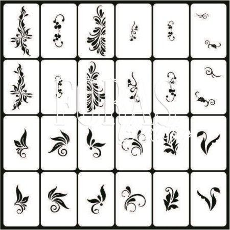 Вензеля трафареты для ногтей