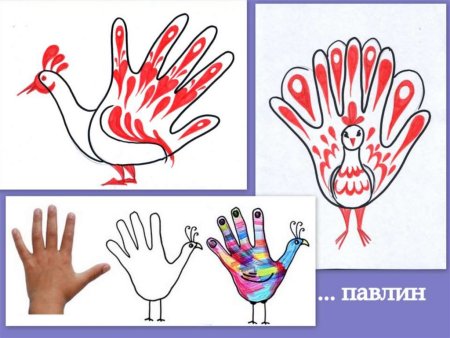Рисование отпечатками рук