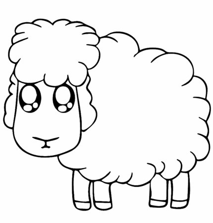 Трафарет овечки для рисования (44 фото)