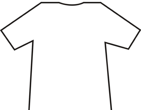 Рубашка раскраска для детей