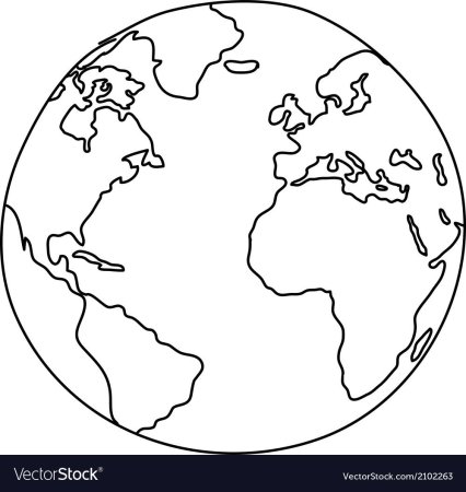 Планета земля Евразия раскраска