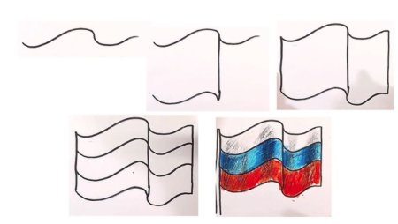 Флаг РФ рисунок