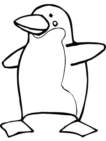Трафарет пингвина для рисования (44 фото)